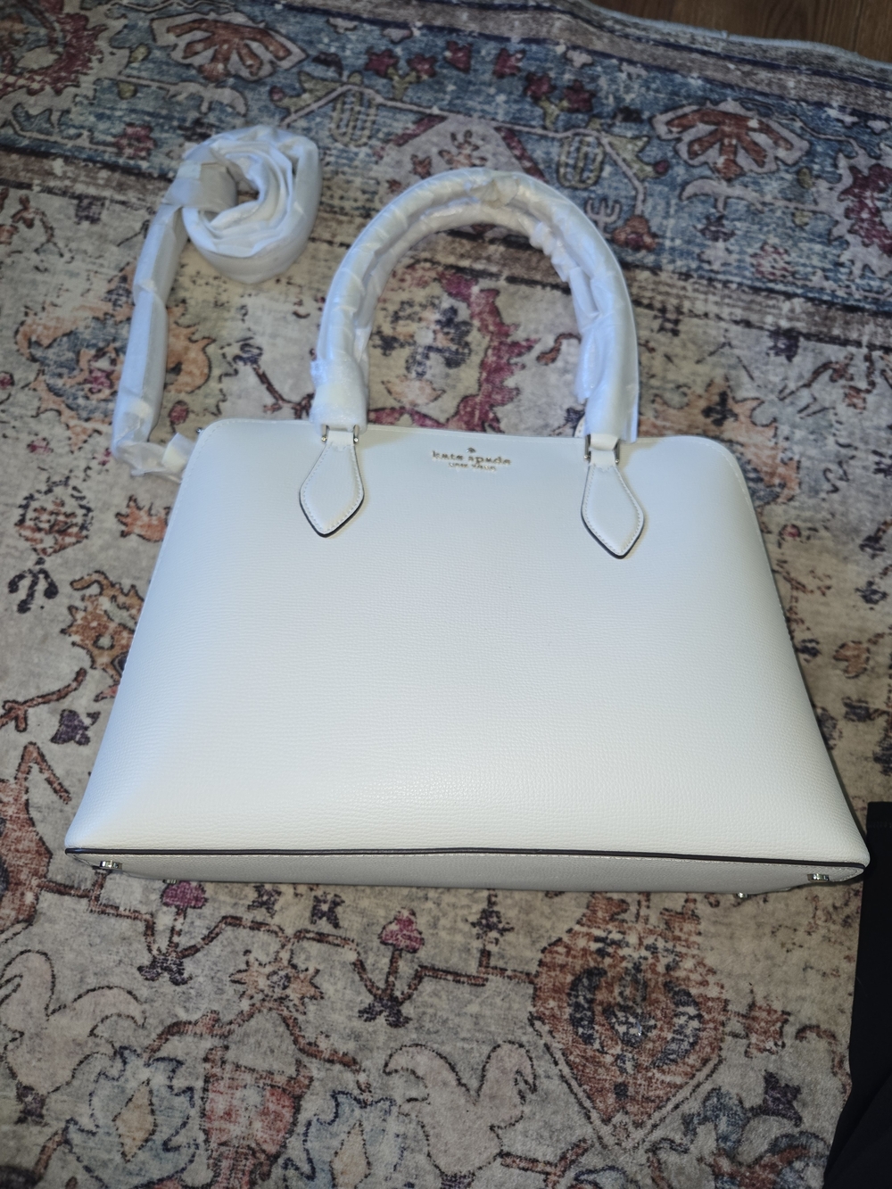 Kate Spade New York White Leather Satchel Brand New